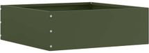 vidaXL Gazonrand 40 x 40 x 13 cm staal olijfgroen