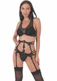 Livco Corsetti Fashion - Finicia Lc90725 Garter Belt Black