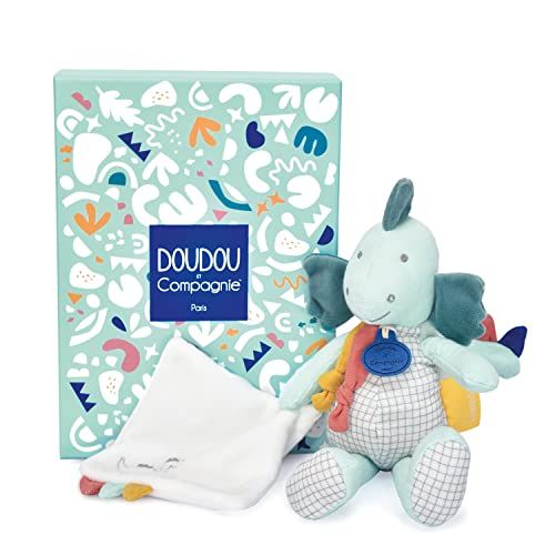Doudou et Compagnie Knuffeldier Dinosaurus Pantin Dino Groen 25 cm DC3939