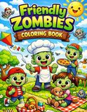 Friendly Zombies Coloring Book