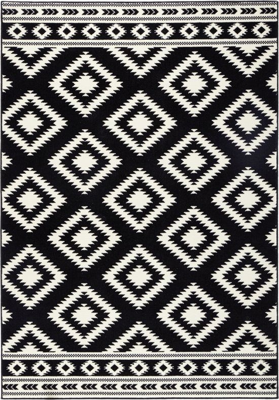 Hanse Home Vloerkleed ethno 80x300cm zwart creme