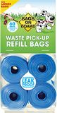 Bags on Board Sterke, Lekbestendige Hondenpoep Pick-up Tassen - Blauw (60 Zakken)