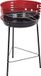 Vargan Houtskoolbarbecue Ø33 cm - Halfopen - Zwart/Rood