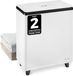 Serenelife Handdoekverwarmer - Elektrische Emmer Towel Warmer voor Spa en Badkamer - Past 2 grote Badhanddoeken, Automatische Uitschakelfunctie - Zwart
