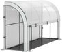 Outsunny Kunststof, Staal Wit 300L x 80B x 157H cm Gewächshaus