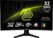 MSI Gaming monitor, MAG32CQ6F, 32 inch, QHD, 180Hz, Rapid VA panel, 1ms, curved