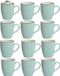 Gerimport Koffie / thee mok Sweets - 12x stuks - groen - 350 ml - keramiek