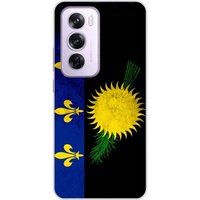 Oppo Siliconen hoesje - Compatibel met Oppo Reno 12 Pro - ontwerp drapeau guadeloupe