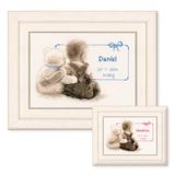 VERVACO Kruissteek Borduurpakket Geboorte Baby FAVORIETE TEDDY Handwerkpakket voor Wanddecoratie 26 x 18 cm Borduurwerk met Telpatroon DIY Kit Babykamer Decoratie Cadeau Knutselen Voor Volwassenen