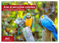 Aras Calvendo Aras et perruches colorées (Calendrier mural 2027 DIN A4 vertical)