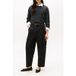 Tommy Hilfiger Soft Wool Relaxed C-neck Dark Grey Heather/black Maat: XS