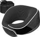 Unyqoos® Coussin de voyage confortable et réglable en mousse à mémoire de forme pour un soutien optimal du cou - Gris