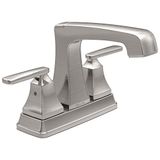 Delta Ashlyn 2564-ssmpu-dst Twee Centerset Mengkraan Badkamer Kraan, Roestvrij Staal