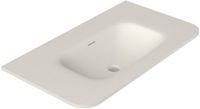 Saniclass Terra Meubelwastafel - 101x46x1.2cm - 1 wasbak - zonder kraangat - solid surface - wit mat