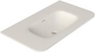 Saniclass Terra Meubelwastafel - 101x46x1.2cm - 1 wasbak - zonder kraangat - solid surface - wit mat