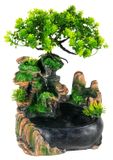 Cascade de table avec étang à poissons - 19 x 13 x 28,4 cm - Pompe silencieuse (moins de 10 dB) - Plastique - Plusieurs couleurs
