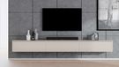 AX LIVING Wandmontage TV-meubel, beige. Loriano TV-kast, 3x100 cm, kasjmierkleur
