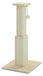 Poteau griffoir pour chat d'intérieur - Poteau griffoir petit (XS) - Base en bois stable - Convient aux chats actifs et aux chatons - Avec jouet suspendu - Simple - Beige