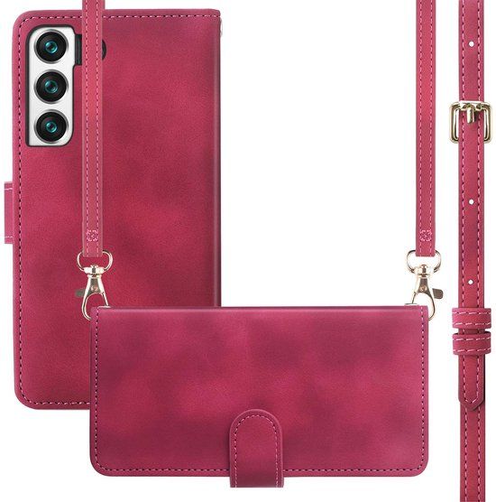 imoshion Bookcase met koord voor de Samsung Galaxy S21 FE - Rood