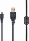 Cablexpert CCF-USB2-AM5P-6 - Kabel, USB - mini-USB, Premium