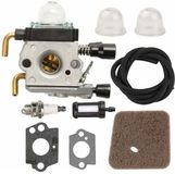 Zouma B.V. Carburateur met brandstofleiding geschikt voor STIHL HS75 HS80 HS85 HL75 HL75K FH75 HT70 HT75 KM80 KM85 KM85R SP80 SP85 FC75 heggenschaar draadtrimmer