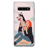 ERT GROUP mobiel telefoonhoesje voor Samsung S10 PLUS origineel en officieel erkend Babaco patroon Dogs 004 optimaal aangepast aan de vorm van de mobiele telefoon, gedeeltelijk bedrukt