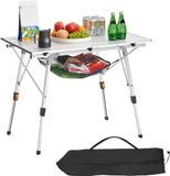 VEVOR Opvouwbare Tafel Draagbare Picknicktafel Buffettafel Aluminium 90cm Zilver