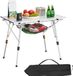 VEVOR Opvouwbare Tafel Draagbare Picknicktafel Buffettafel Aluminium 90cm Zilver