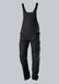 BP 1821-565-0032-39/42n stoffen mix tuinbroek stretch bretels met clipbevestigingen, 65% polyester/35% katoen, zwart, 39/42N grootte