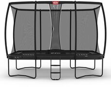 Berg trampoline rechthoekig Champion Regular grijs 500 cm met veiligheidsnet deluxe XL