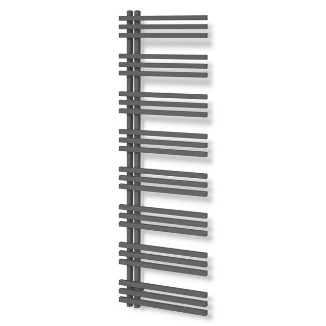 Maxaro Aluminium Handdoekradiator Kepler Donkergrijs Metallic 1242 Watt 55x174cm Verticaal
