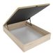 Homey Super versterkt klapbed, grote capaciteit, met ademend deksel, afgeronde hoeken, hout, cambria, 105 x 190 cm