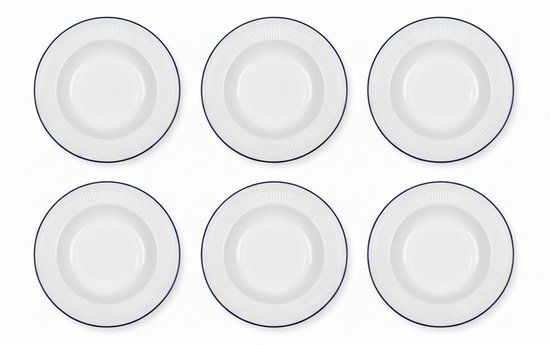 Cookinglife Diepe Borden / Pastaborden Whitmore ø 22 cm - 6 stuks