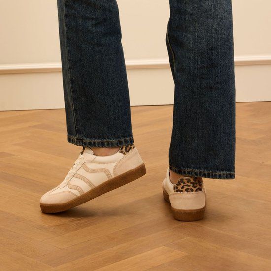 No Stress - Dames - Witte leren sneakers - Maat 39