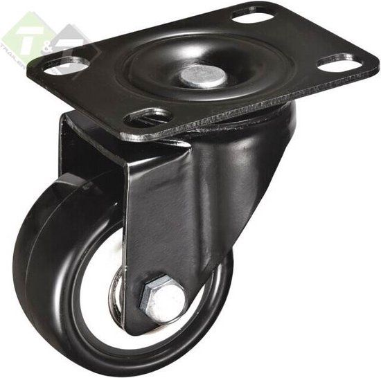 Mammuth Zwenkwiel PU - 50x27 mm - Zwenk wiel - 45KG
