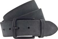 Vanzetti Leren riem Denim Love 40mm Full Leather Belt W110 Black zwart