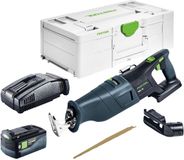 Festool RSC 18 EB-Basic accu-reciprozaag 18 V borstelloos + 1x accu 5,0 Ah + snellader + Systainer