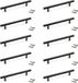 Emuca Lot van 10 Meubelgrepen Orlando, L188mm, 128mm Interaxis, Staal, Zwart gelakt