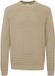 Solid Trui Solid Valencia Beige Wol Ronde Hals Lange Mouw Regular Fit Gestreept Unisex XXL