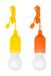 LEOFLA 2 x draagbare led-gloeilampen, kleurrijk, stroomloos, X huis, camping, tuin