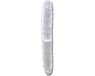 Crystal You2Toys – Doorzichtige Dubbel Dildo met Aders en Eikel voor Spannende Duo Avonden – 34 cm – Transparant