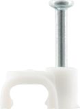 Q-link Kabelclip plat 6 mm wit 20 stuks