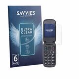 Savvies - Screenprotector voor Panasonic KX-TU550 - Folie Beschermfolie transparant 6 Stuks