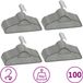 vidaXL - 100-delige Kledinghangerset - Anti-slip - Fluweel - Grijs