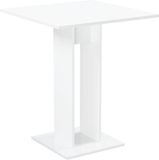 en.casa Design eettafel Lindesnes vierkant 65x65x78 cm wit hoogglans