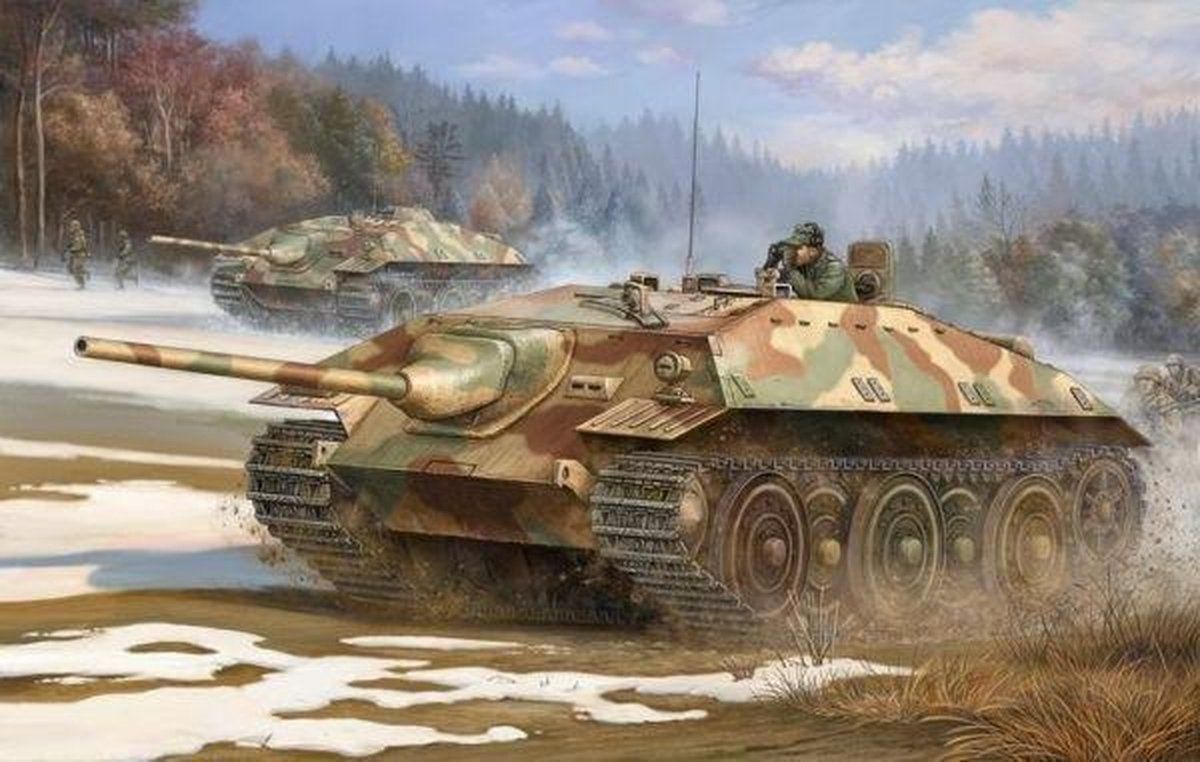 Trumpeter 00383 Modelbouwpakket Duitse E-25 Tank - Kunststof - 2022