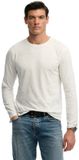 Superdry Klassiek Katoen Linnen Longsleeve Shirt Heren M Lime White