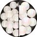 Kaemingk B.V. 28x pièces boules de Noël en plastique nacre blanc 4 et 6 cm