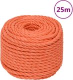 vidaXL Werktouw 12 mm 25 m polypropeen oranje