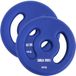 Gorilla Sports Gewichtsschijf - Halterschijven - 2 x 4 kg - Vinyl - Rubber coating - Gietijzer - 30 mm - Donkerblauw